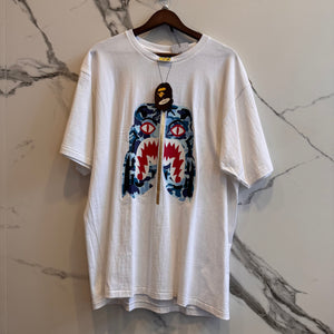 Bape Tiger Zip Camo Graphic Tee ‘Blue’ Size XXL