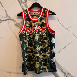 Bape Camo Basketball Jersey Size S