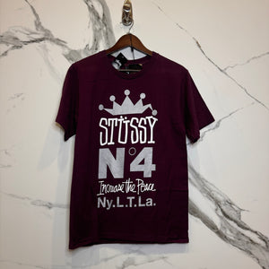 Stussy No. 7 Crown Tee ‘Maroon’ Size S