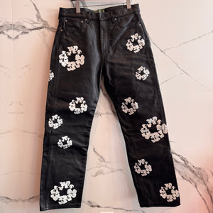 Denim Tears x Levi Leather Pants ‘Black’ Size 34x32