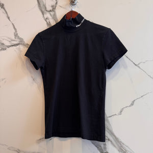 Vetements Mock Neck Tee ‘Black’ Size M(Women’s)