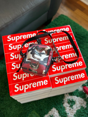 Supreme SS21 Red Camo Neck Pouch