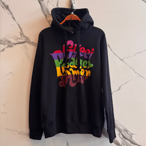 Gucci Hoodie Rainbow Logo ‘Black’ Size XS
