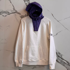 Dior Homme Oblique Anorak Hoodie White/Purple Size M