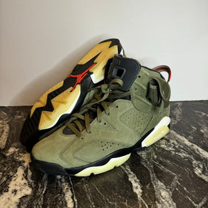 Retro 6 x Travis Scott ‘Olive’ Size 13