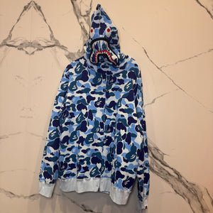 Bathing Ape Shark Hoodie ‘Blue Camo’ NWT Size XXL & XXXL