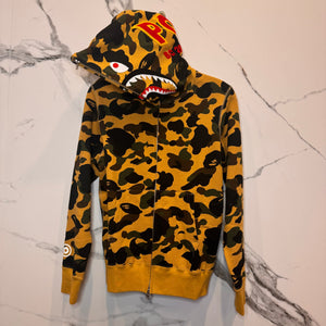 Bathing Ape Shark Hoodie ‘Yellow Camo’ NWT Size S