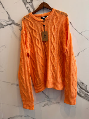 Stussy ‘Melon’ Cable Knit Sweater